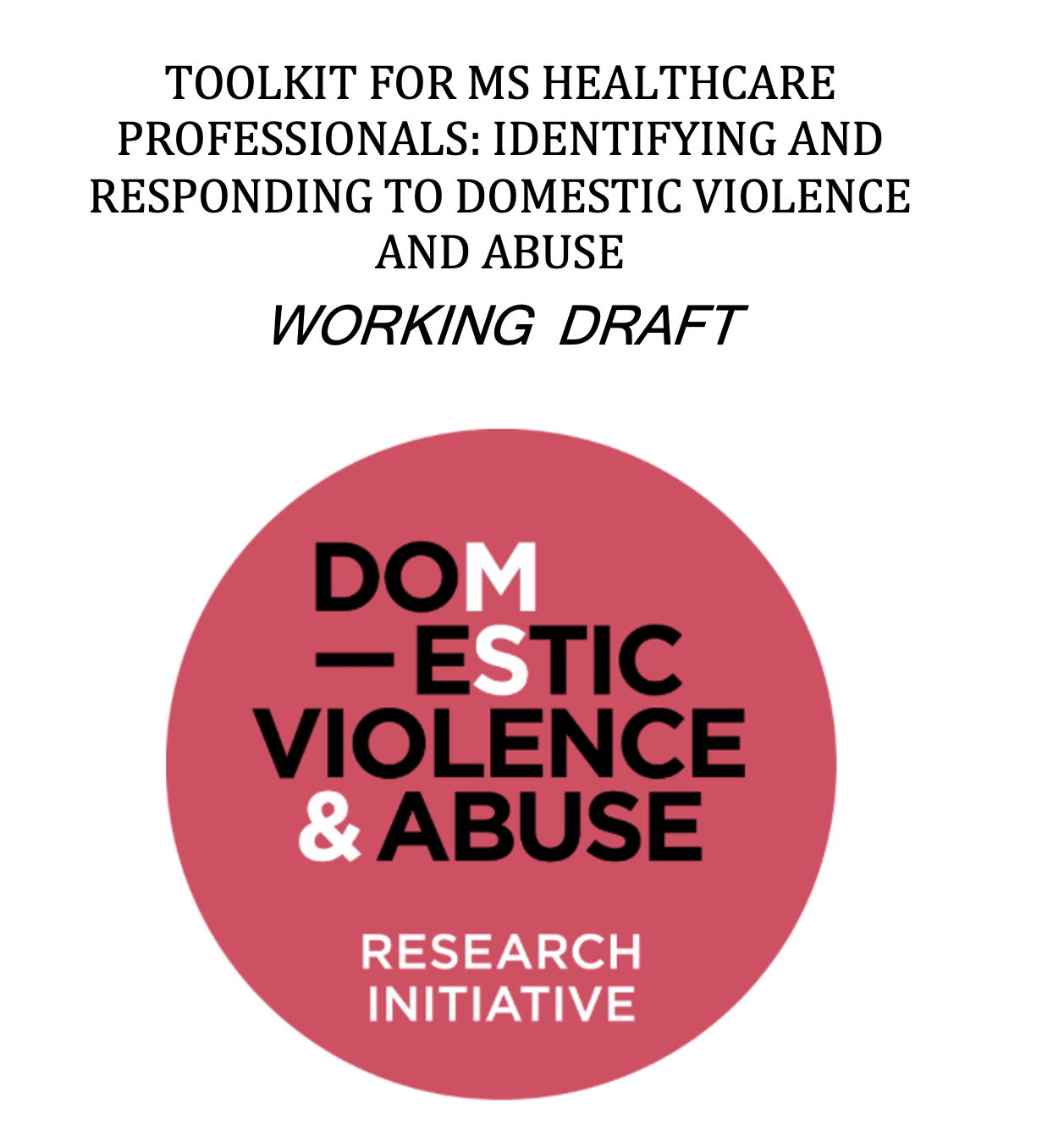 Version 2 of the Toolkit now available | MS Domestic Violence and Abuse ...